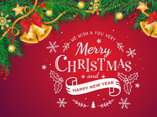 Background Merry Christmas And Happy New Year
