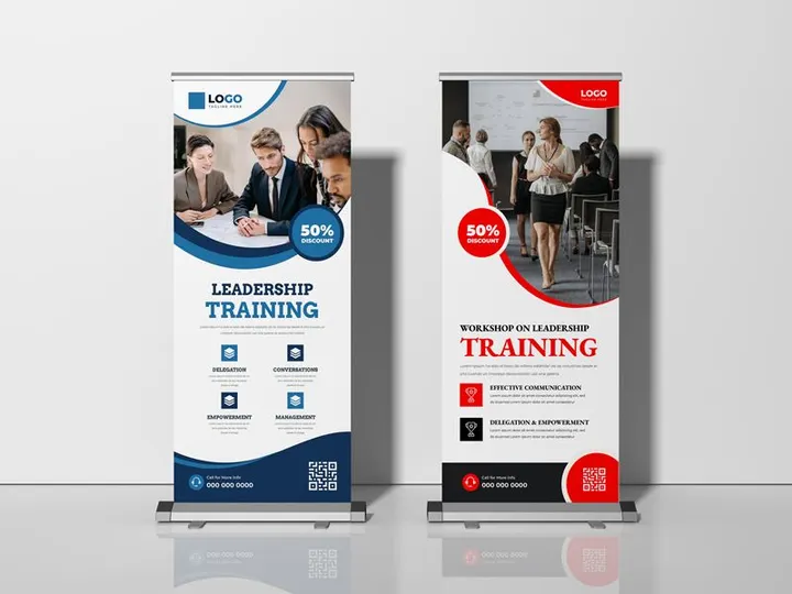 Leadership Training Workshop Roll Up Standee