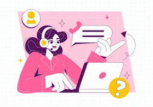 6 Customer Support Vector Illustration