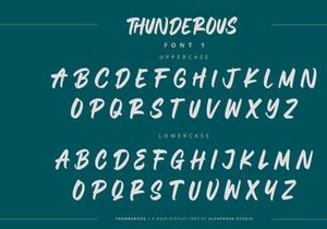 Thunderous - Bold Display Font