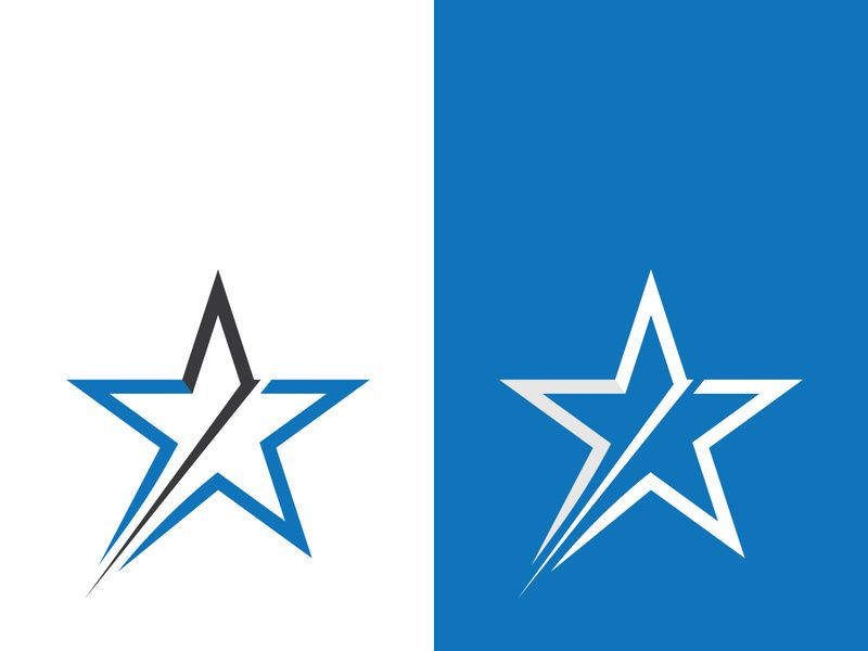 Star icon template vector illustration design