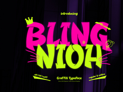 Bling Nioh | Graffiti Typeface