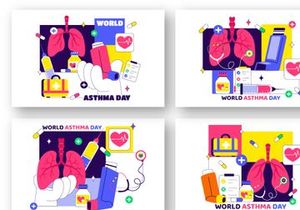 10 World Asthma Day Illustration
