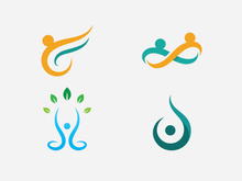 Community  network and social  Health Logo  icon design template