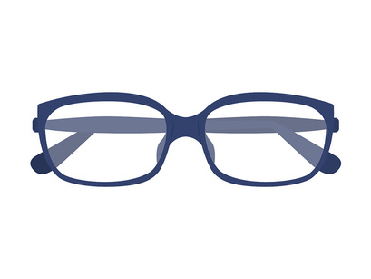 Various glasses semi flat color vector object set