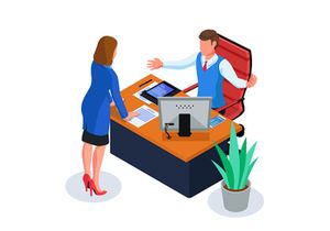 Set of Isometric Business People V1