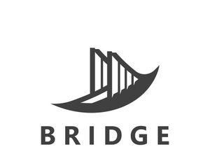 Minimalist Bridge logo suitable for building and construction workers vector design