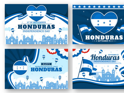 12 Honduras Independence Day Illustration