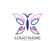 Butterfly logo icon vector design illustration