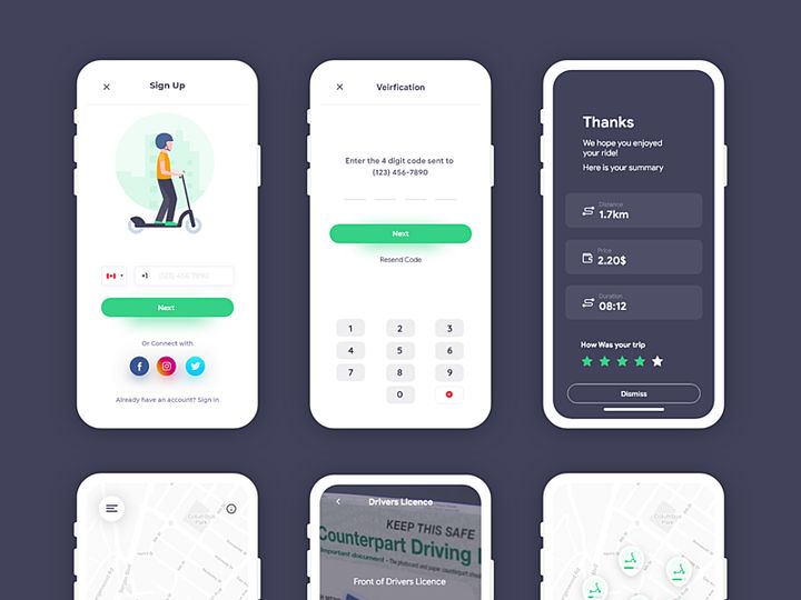Scooter Sharing App Design ORIGINAL APP IDEA