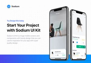 Sodium mobile UI Kit for Adobe XD