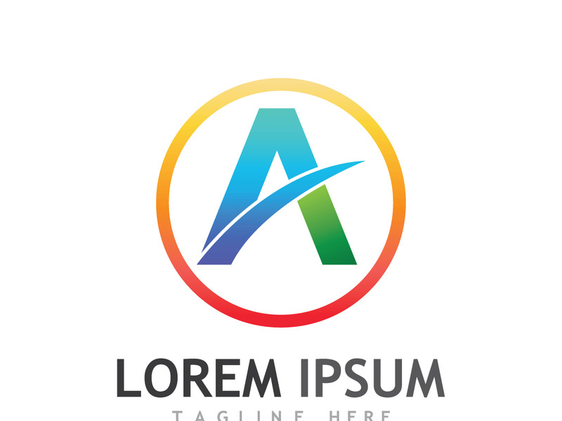 modern and creative initial letter A logo.