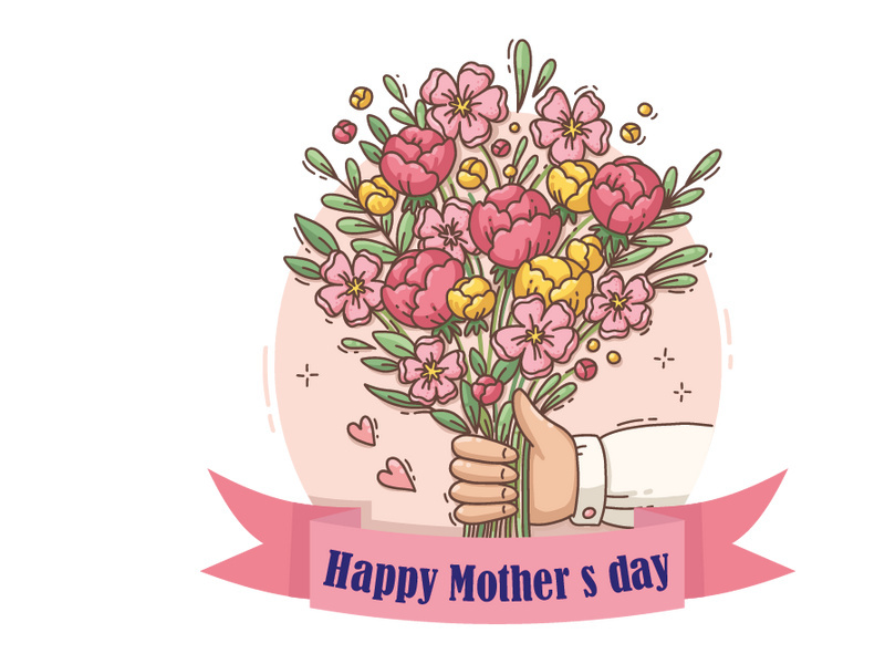 Happy Mother's Day SVG illustration