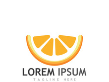 Fresh citrus fruit logo design.