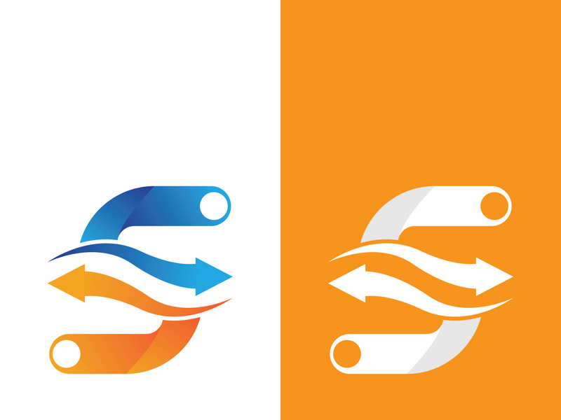 Business corporate S letter logo design vector