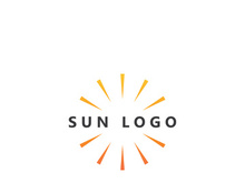 Creative and unique sun logo design.
