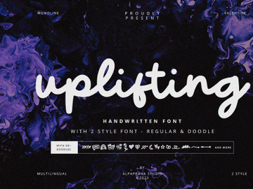 Uplifting - Handwritten Font preview picture
