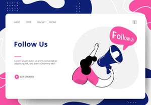 Social Media set Illustration