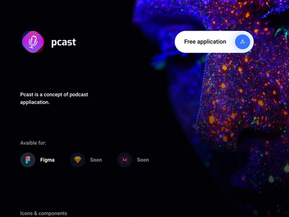 pcast - Podcast App for Figma