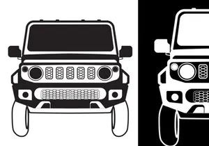 Car SUV silhouette Vector Bundle