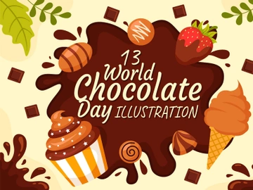 13 World Chocolate Day Illustration preview picture