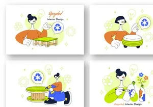 10 Upcycled Interior Design Illustration