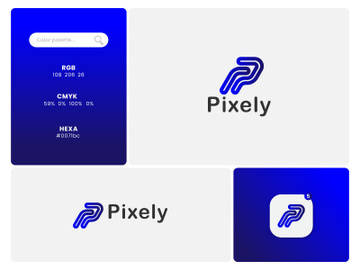 Lettermark Logo - Letter P Logo - Gradient Logo - Business Logo Design preview picture