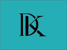 Letter DK Logo Design in Adobe Illustrator