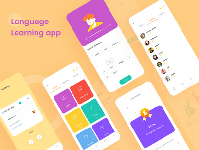 Language Learning App Design by Ulvin Omarov ~ EpicPxls