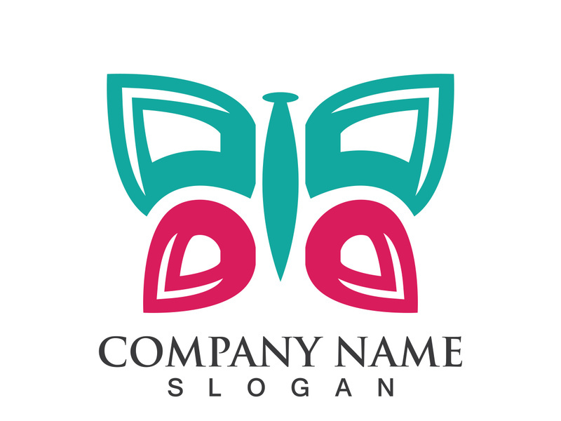 Butterfly logo template symbol vector icon design
