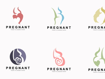 Pregnant Logo, Pregnant Mother Care Design, preview picture
