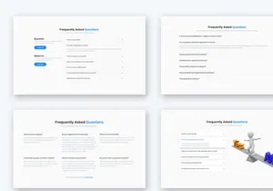 10 FAQs Widget Design for Web-UI Kit