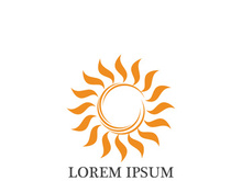 Sun  Logo and icon  Template design