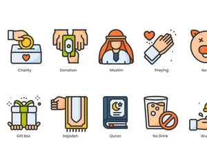 Islam Ramadan And Hajj Icons Pack