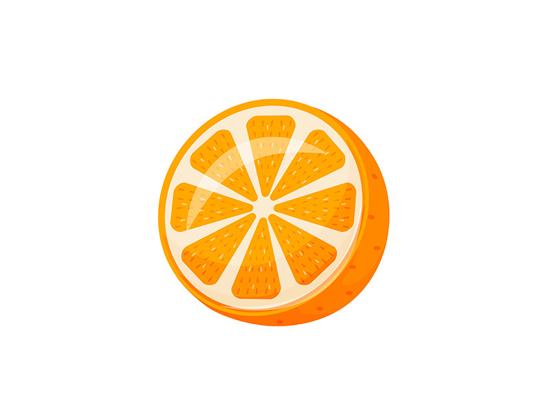 Orange cartoon vector illustration