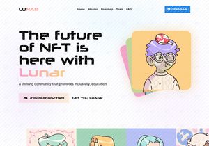 NFT collection landing page