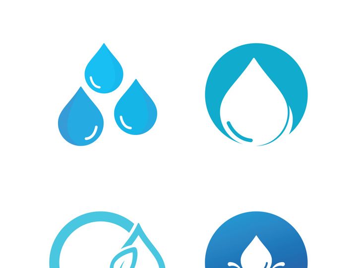 Background water drop logo icon vector illustration