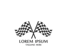 Race flag logo