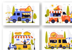 13 Street Food Festival Illustration