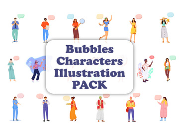 Bubbles characters bundle preview picture