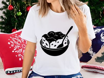 Dessert bowl with ice cream and spoon