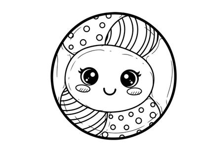 Cute cartoon snail smiling vector illustration flat design