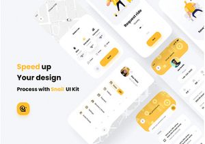 Snail Taxi booking app UI Kit