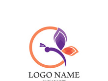 Butterfly logo icon vector design illustration