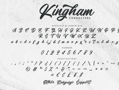Kingham - Script Font