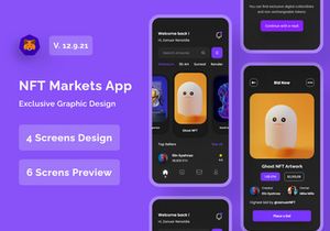 NFT Market Mobile App UI Kits