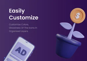 Marketing 3D Illustration