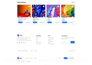 NFT's Auction  Page UI Kit