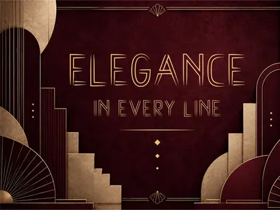 ARVEXA — Art Deco Inline Display Typeface