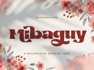 Mibaguy - Decorative Display Font preview picture